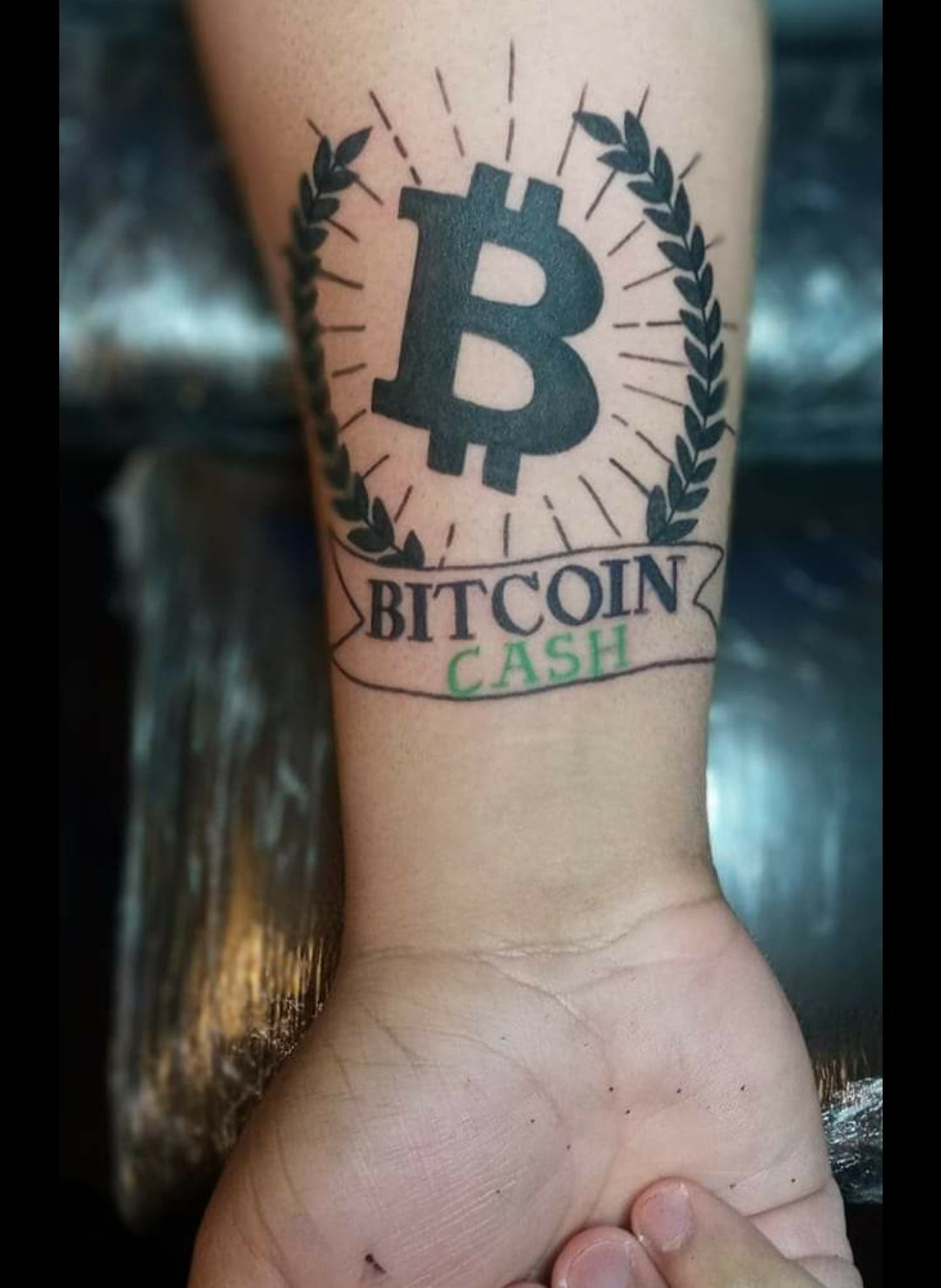 Got My BCH Bitcoin Cash Tattoo!
