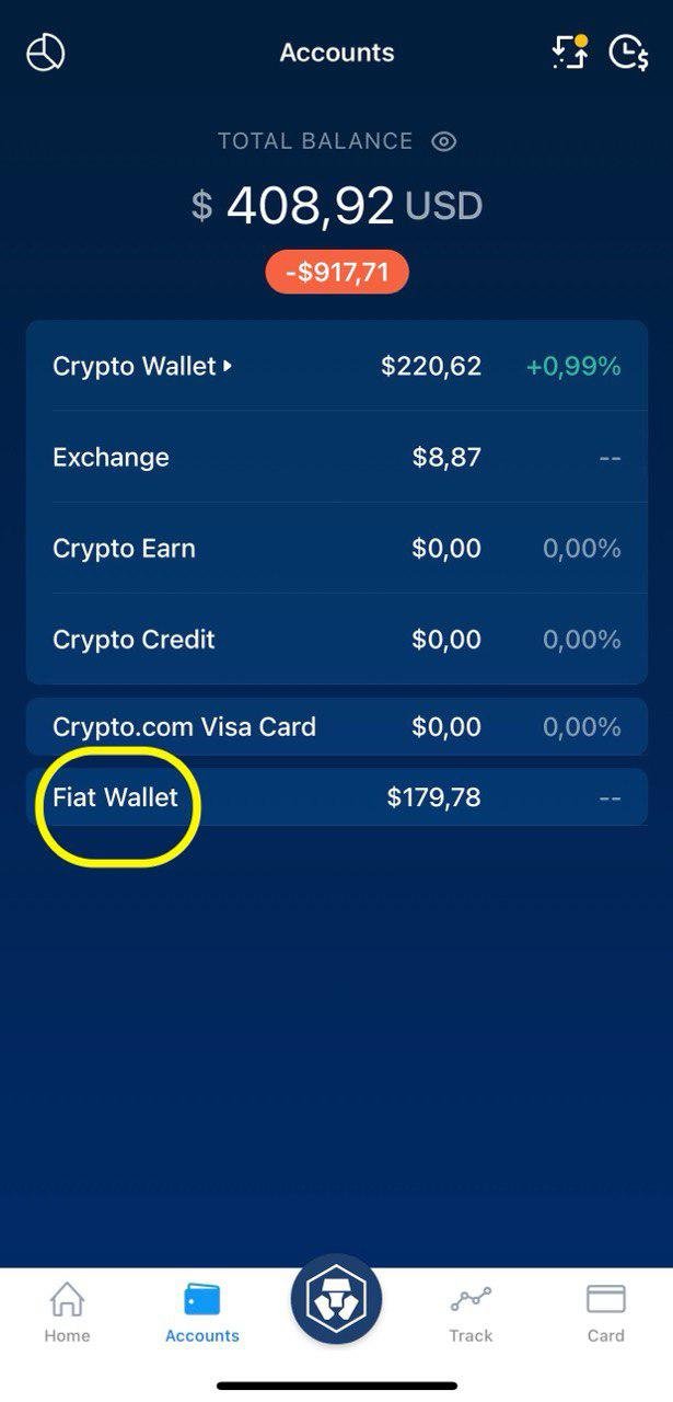 setting up a fiat wallet on crypto.com