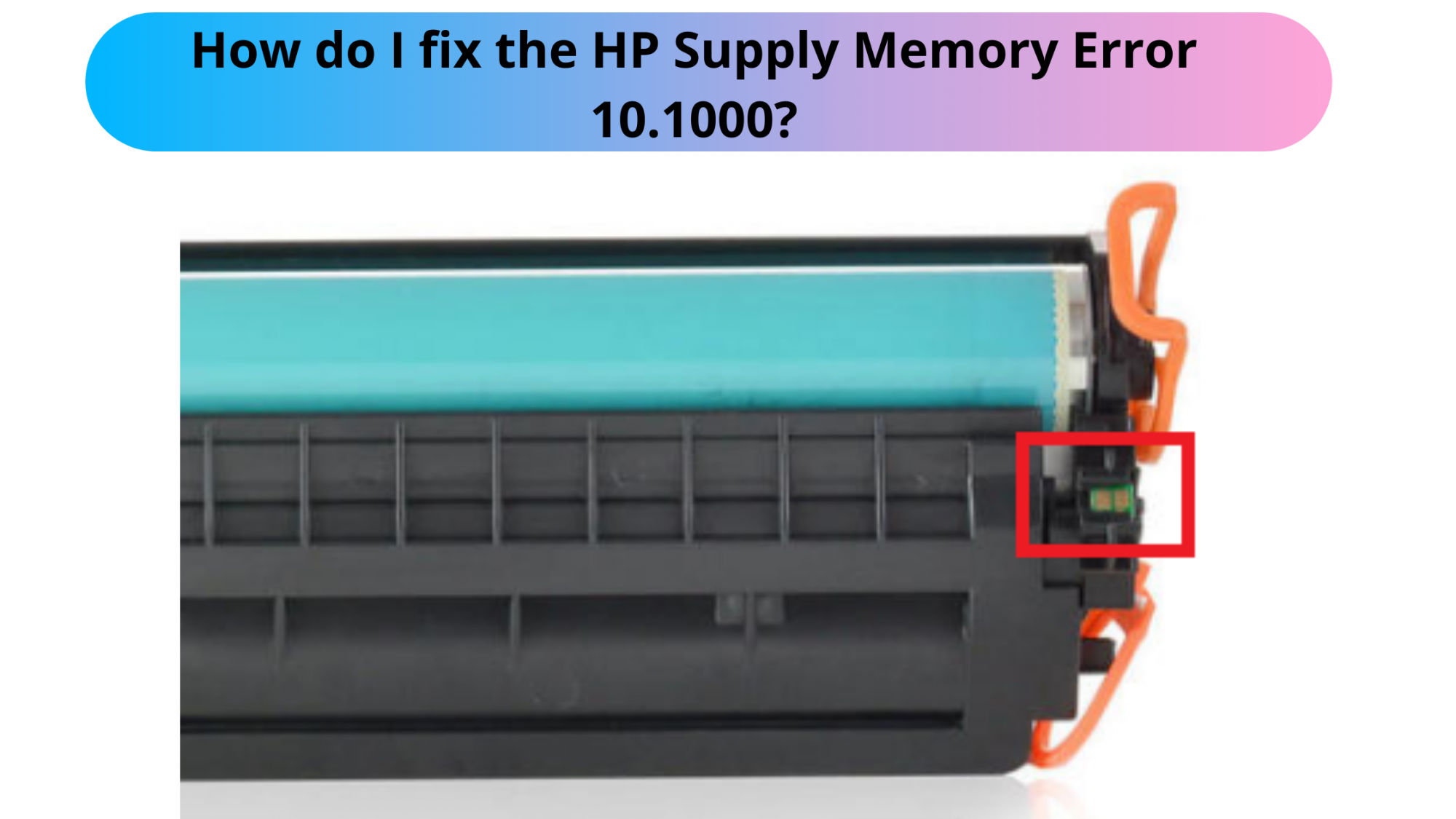 printer supply memory error 10.1000